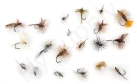 Euro Flies & Fulling Mill Dry Fly Selection 20 Flies No44