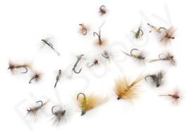 Euro Flies & Fulling Mill Dry Fly Selection 20 Flies No6