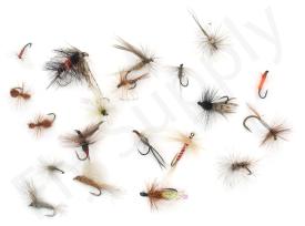 Euro Flies & Fulling Mill Dry Fly Selection 20 Flies No7