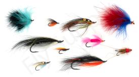 Euro Flies & Fulling Mill Salmon Flies Selection 10pc No11