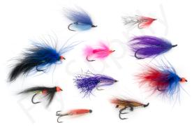 Euro Flies & Fulling Mill Salmon Flies Selection 10pc No5