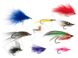 Euro Flies & Fulling Mill Salmon Flies Selection 10pc No8