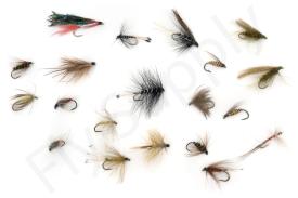 Euro Flies & Fulling Mill Wet Fly Selection 20 Flies No12