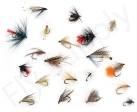 Euro Flies & Fulling Mill Wet Fly Selection 20 Flies No5