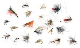 Euro Flies & Fulling Mill Wet Fly Selection 20 Flies No7