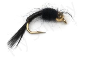 Euro Flies Body Glass Goldbead Dark Olive #8