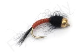 Euro Flies Body Glass Goldbead Orange #10