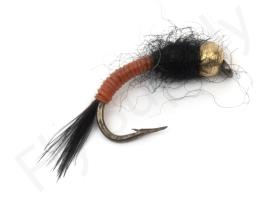 Euro Flies Body Glass Goldbead Orange #8