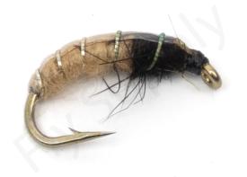 Euro Flies Caddis Larva Tan #8