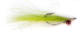 Euro Flies Clouser Minnow Chartreuse/White #1/0