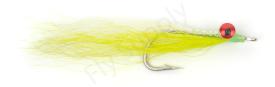 Euro Flies Clouser Minnow Chartreuse/White #1/0