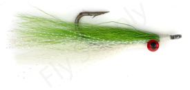 Euro Flies Clouser Minnow Chartreuse/White #4/0