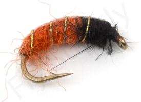 Euro Flies Czech Caddis Larva Caddis Orange #8