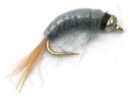 Euro Flies Goldbead Grey Shrimp Nymph #12