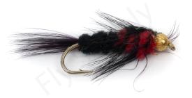 Euro Flies Goldbead Montana Nymph Red #8