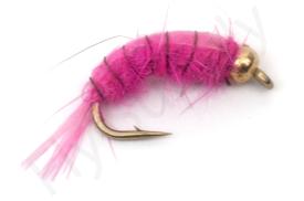 Euro Flies Goldbead Pink Shrimp Nymph #8