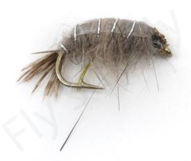 Euro Flies Grey Shrimp Nymph #8