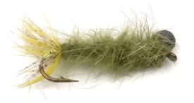 Euro Flies Leadhead Caddis Olive #8