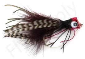 Euro Flies Perch & Pike Bug Black/Red #2