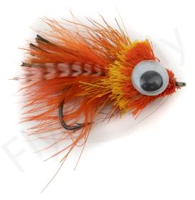 Euro Flies Perch & Pike Bug Diver Orange #6
