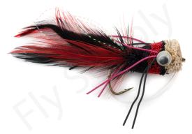 Euro Flies Perch & Pike Bug Red/Black #6