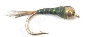 Euro Flies Perdigon Olive #16