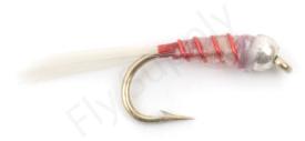 Euro Flies Perdigon Silver/Red #12