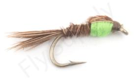 Euro Flies Pheasant Tail Green Thorax #14