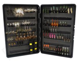 Euro Flies River Dry Fly & Nymph 100pc Set With Fly Box