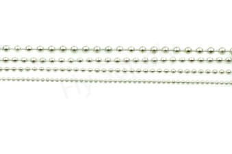Bead Chain Eyes Silver 