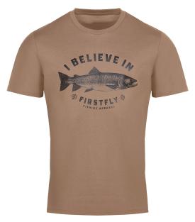 Firstfly Believe In T-Shirt Beige