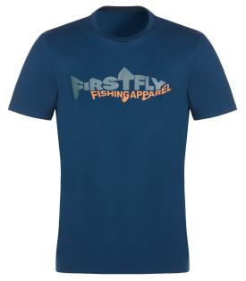Firstfly Fish Font Icon T-Shirt Petrol