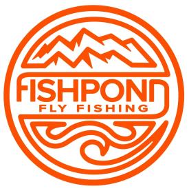 Fishpond Thermal Die Cut Headwaters Orange 4.5 Inch Sticker