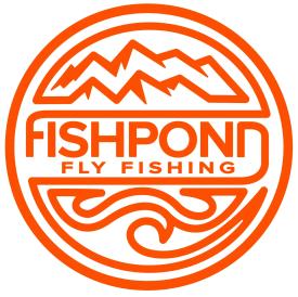Fishpond Thermal Die Cut Headwaters Orange 6 Inch Sticker