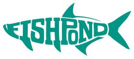 Fishpond Thermal Die Cut King Aqua 8 Inch Sticker