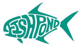 Fishpond Thermal Die Cut Permit Aqua 6 Inch Sticker