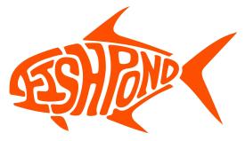 Fishpond Thermal Die Cut Permit Orange 6 Inch Sticker