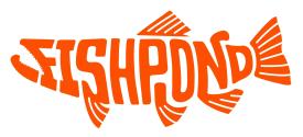 Fishpond Thermal Die Cut Pescado Orange 8 Inch Sticker