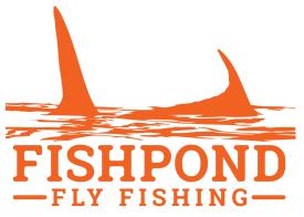 Fishpond Thermal Die Cut Tracker Orange 6 Inch Sticker