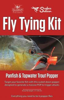 Fly Tying Kit Surface Seducer Panfish & Topwater Trout Popper