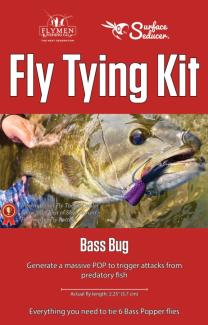 Fly tying Kit Bass Bug Popper
