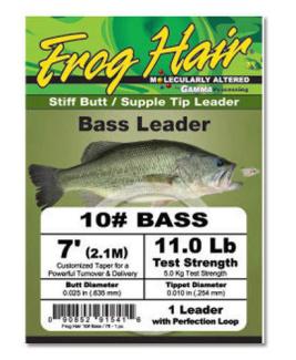 Frog Hair Bass & Pike leader 7ft