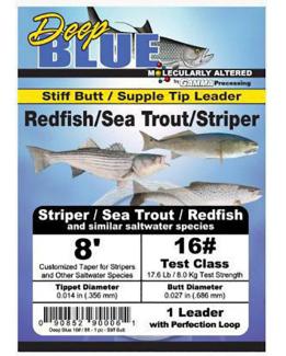 Frog Hair Deep Blue Seatrout/Seabass 8ft Leader