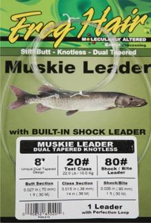Frog Hair Dual Tapered Muskie 9,5ft Leader