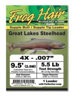 Frog Hair Great Lakes Steelhead 9,5 ft Leader