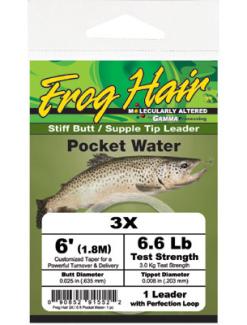Frog Hair Pocket Water Leader 6 ft