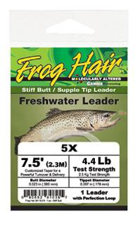 Frog Hair Stiff Butt Freshwater leader 7,5 ft