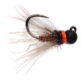 Fulling Mill CdC Pheasant Tail Jig Black Barbless #16d