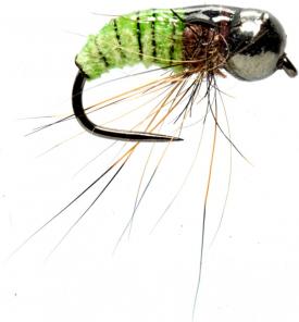 Fulling Mill Croston Car Wash Caddis Green Barbless #16d
