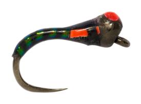 Fulling Mill Croston's Bung Buzzer Black Barbless 3.0mm Red Spot #14